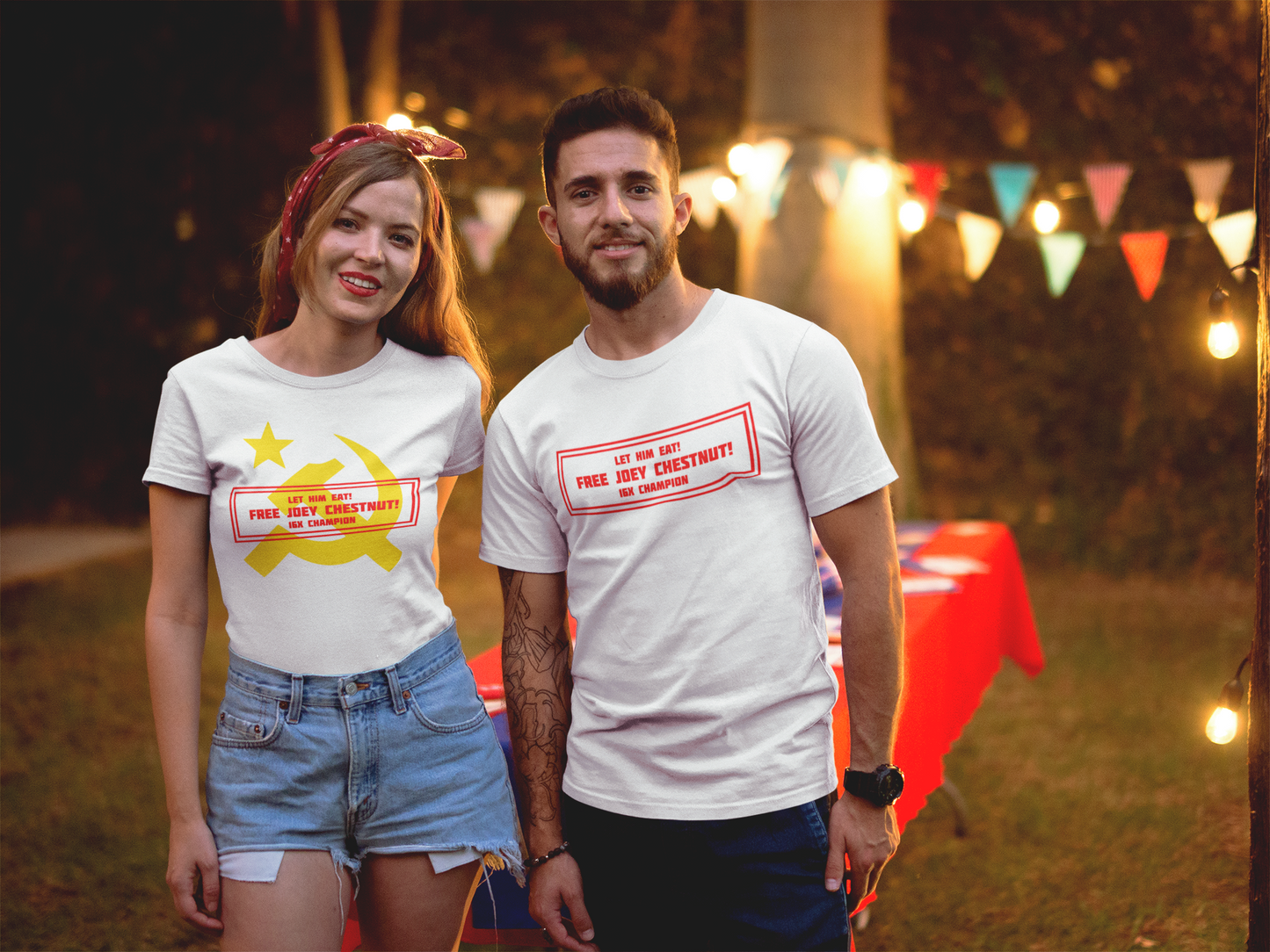 Let Him Eat! (Red) Custom T-Shirt