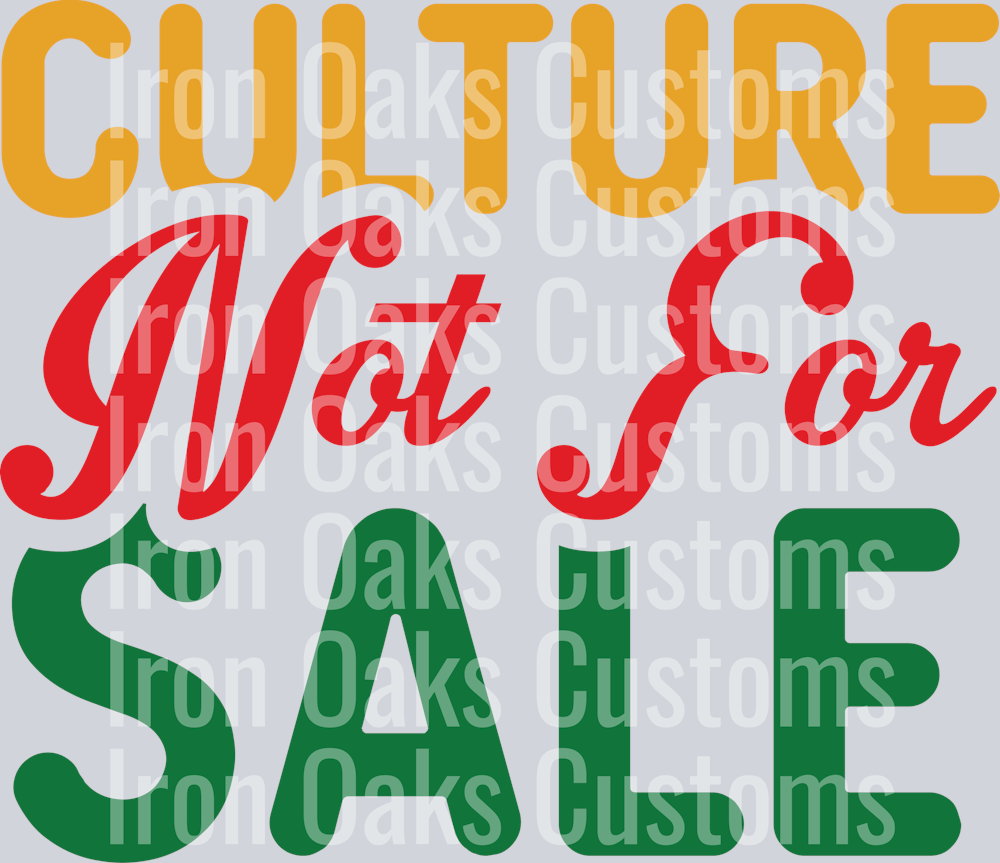 culture not for sale