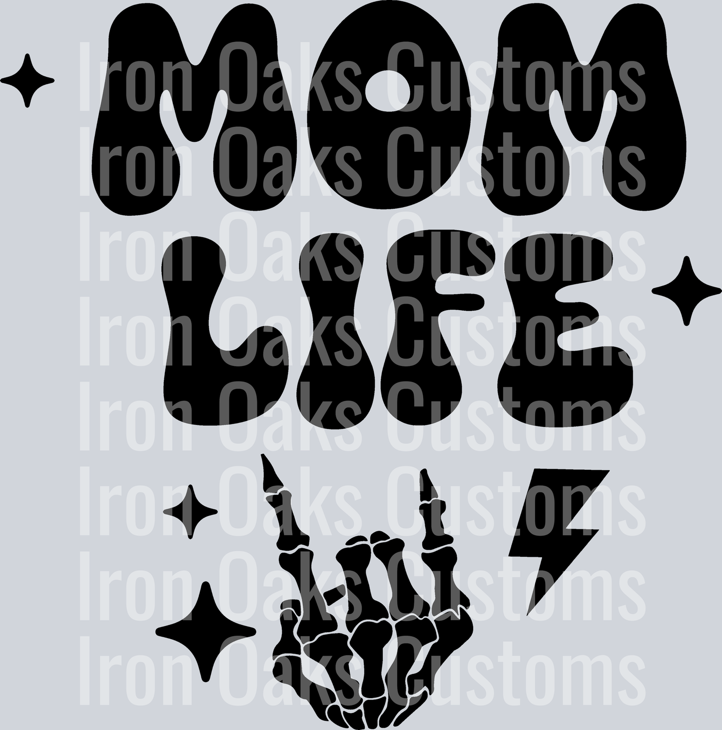 Mom life more kids small circle front design