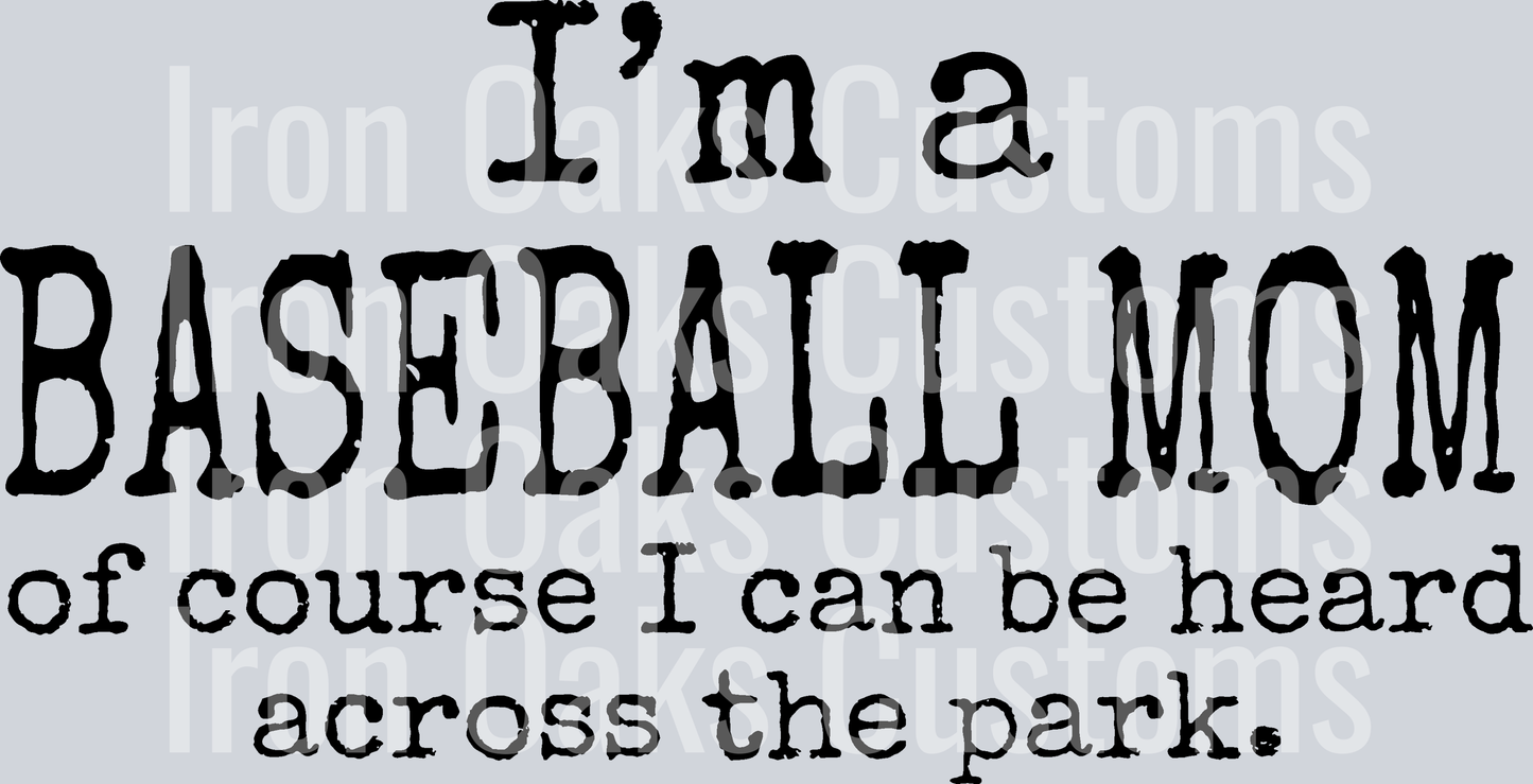 Baseball mom
