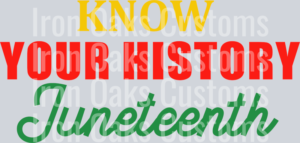 Know your history juneteenth SVG