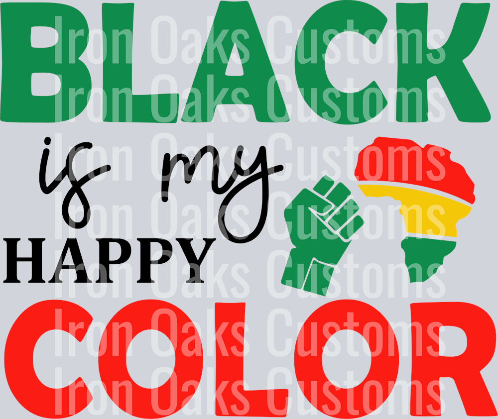 Black is my happy color SVG