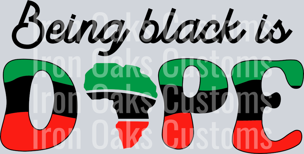 Being black is dope SVG 2