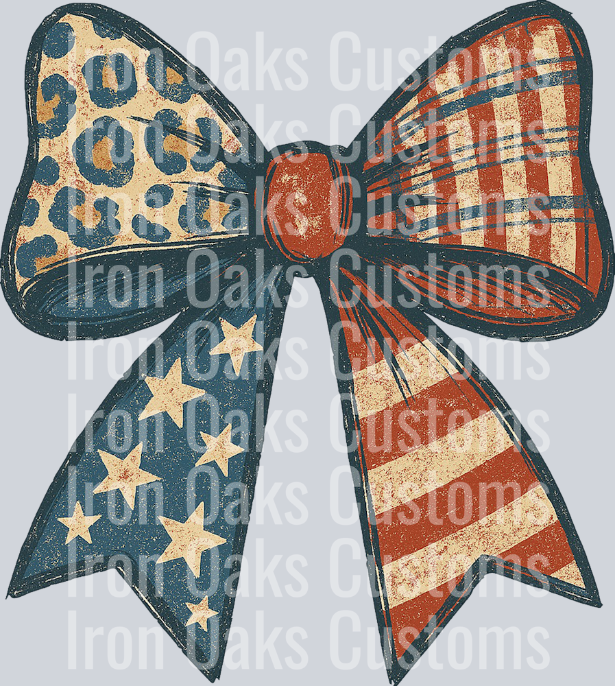 American flag bow