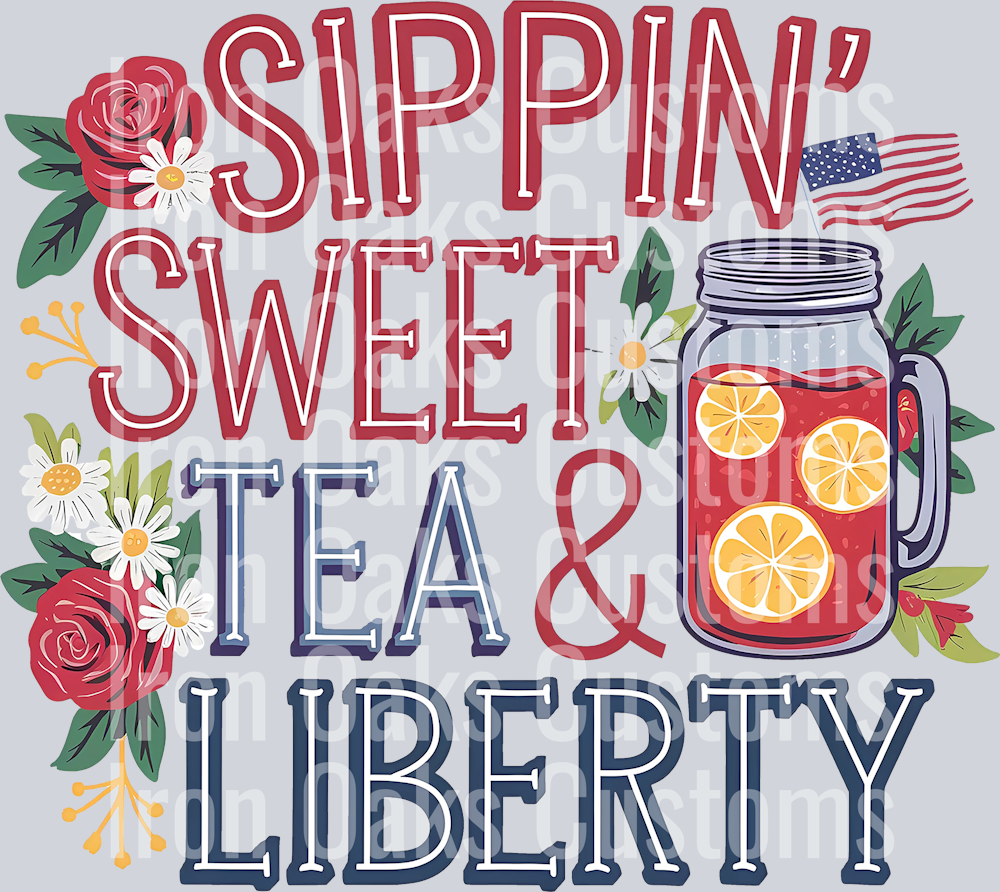 Sippin sweet tea and liberty
