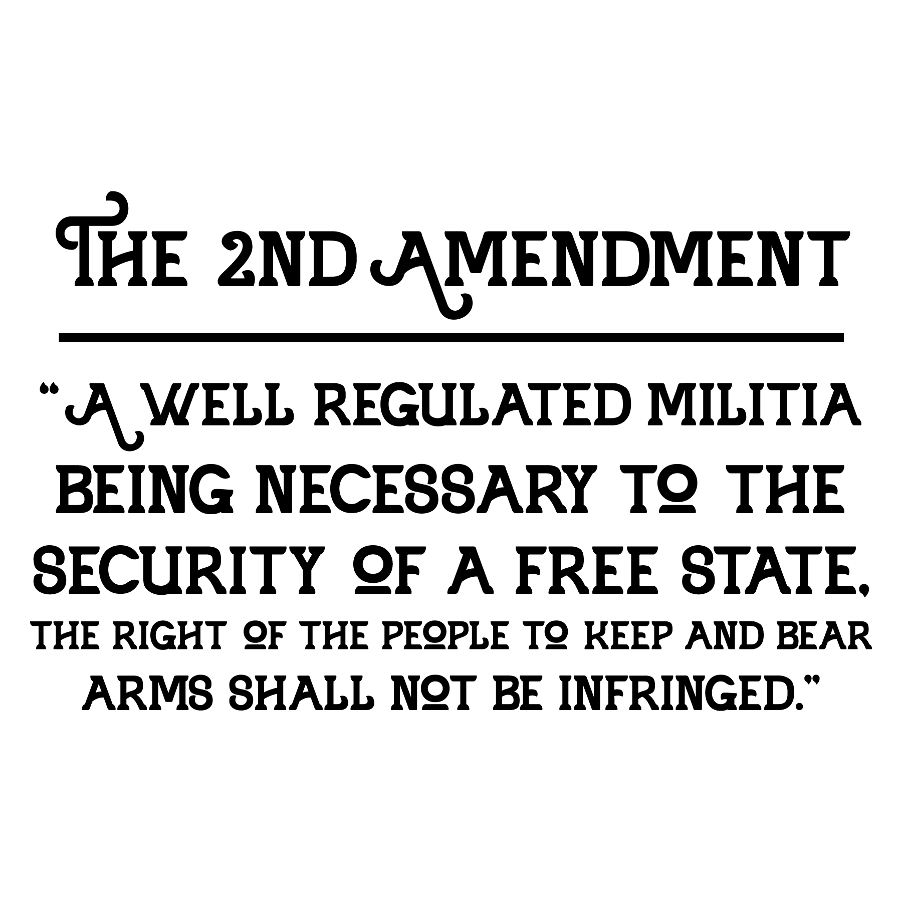 The 2Nd Amendment Classic Ready To Press Dtf