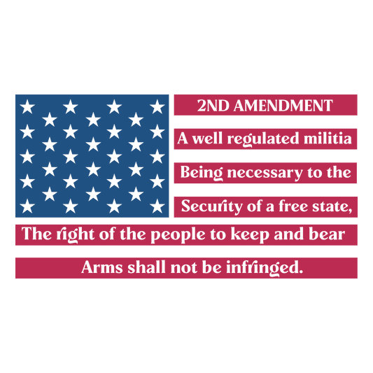 The 2Nd Amendment Flag Ready To Press Dtf