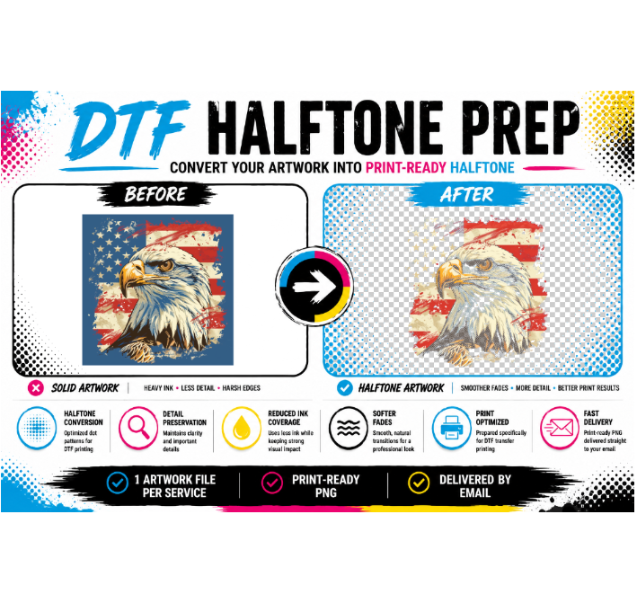 DTF Halftone Prep