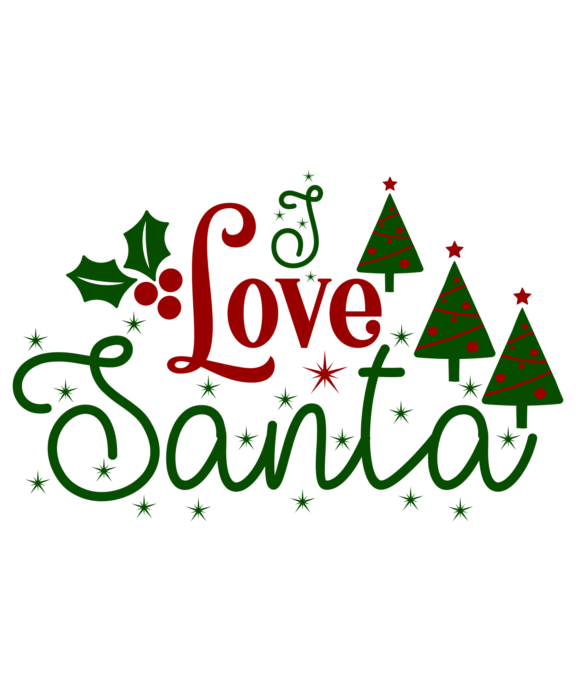 Love Santa Ready To Press Dtf