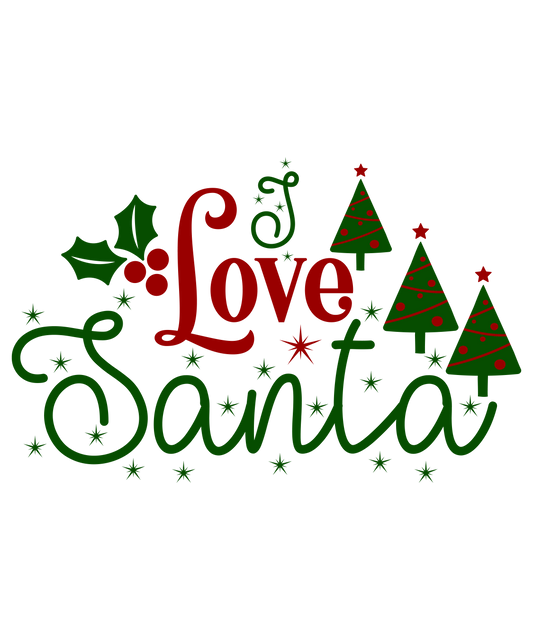 Love Santa Ready To Press Dtf