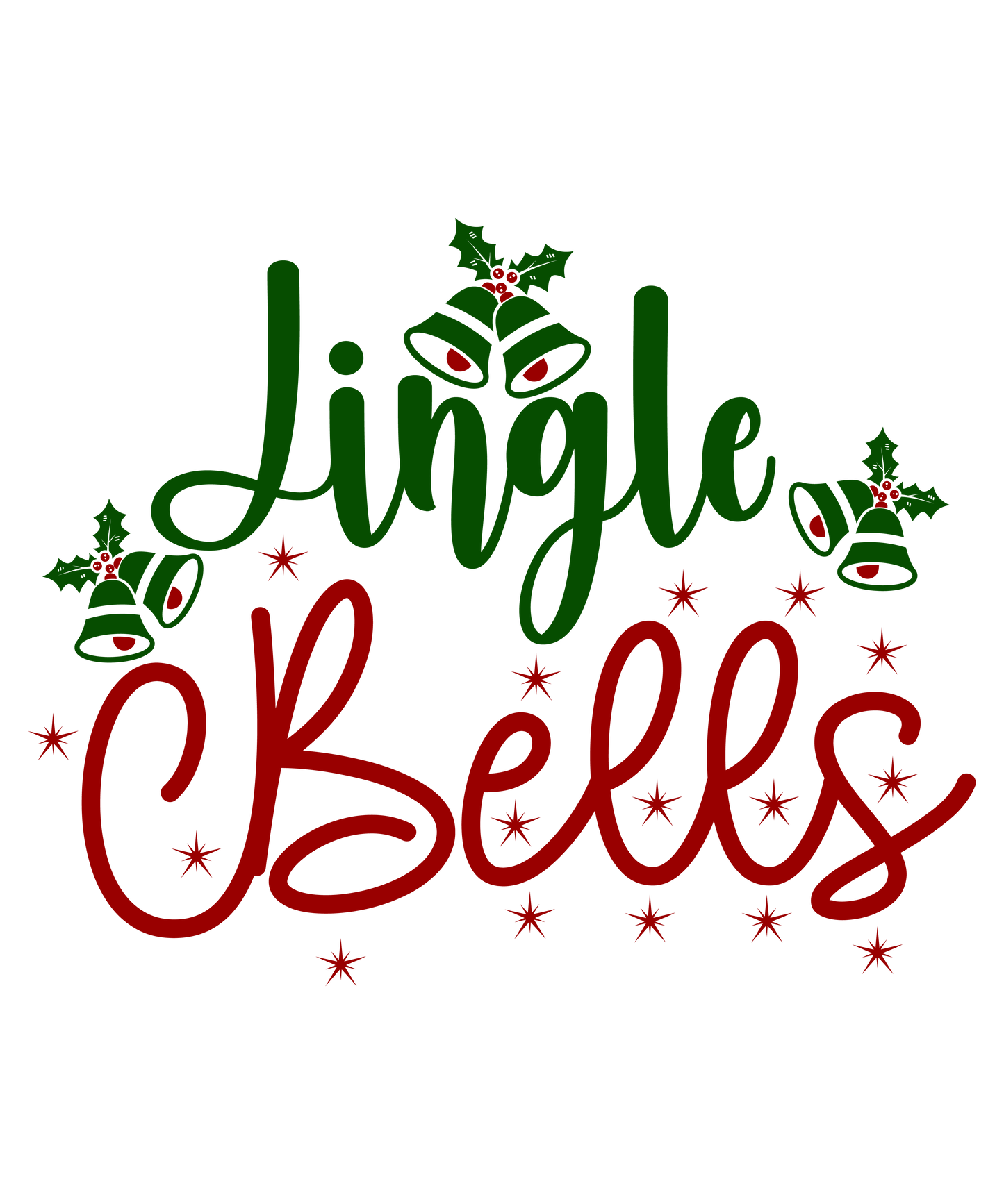 Jingle Bells Ready To Press Dtf