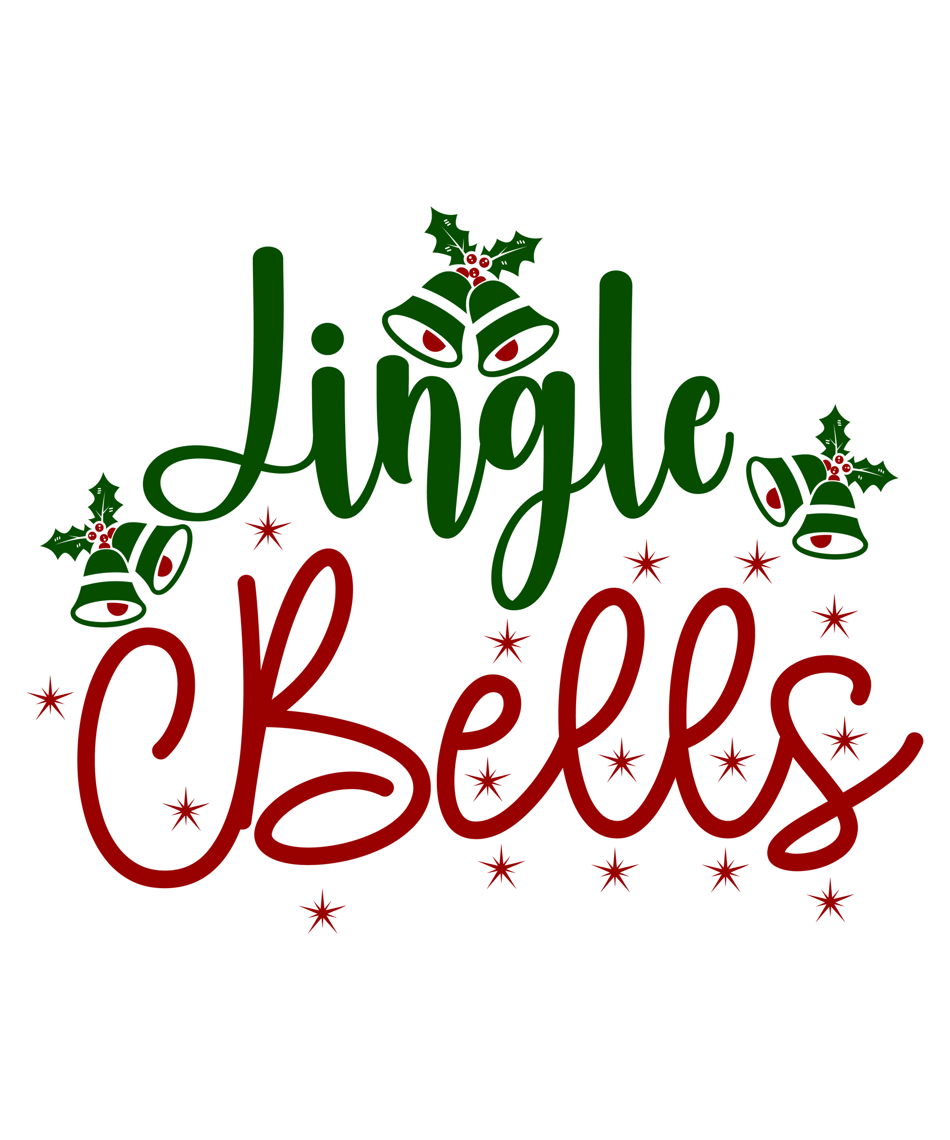 Jingle Bells Ready To Press Dtf