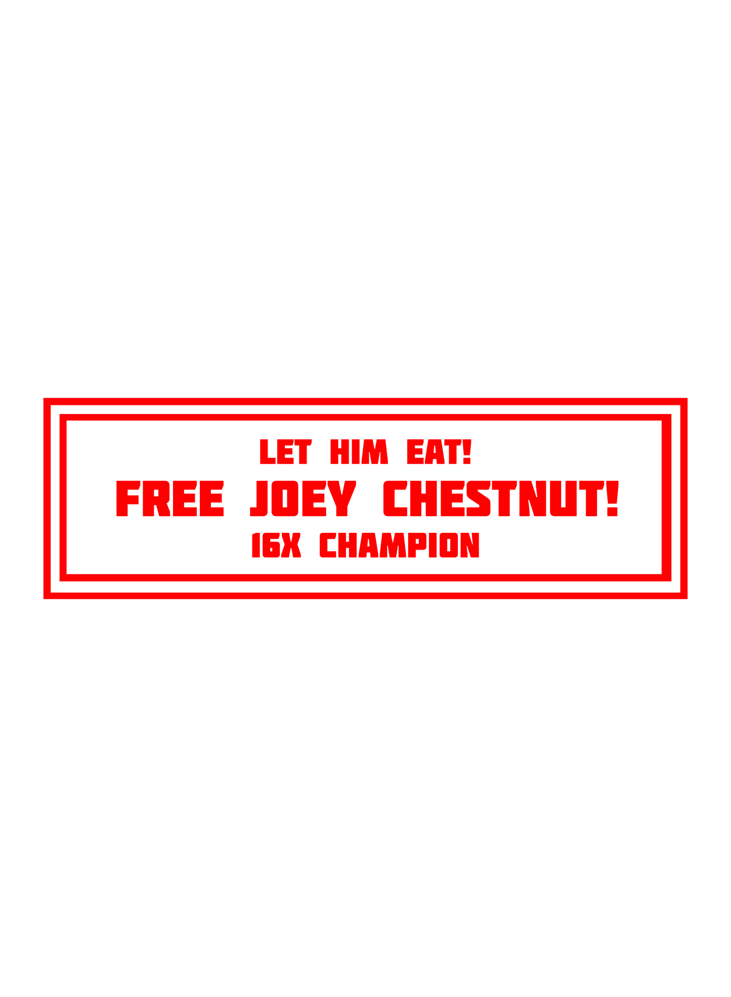 Let Him Eat!(Red) Ready To Press Dtf