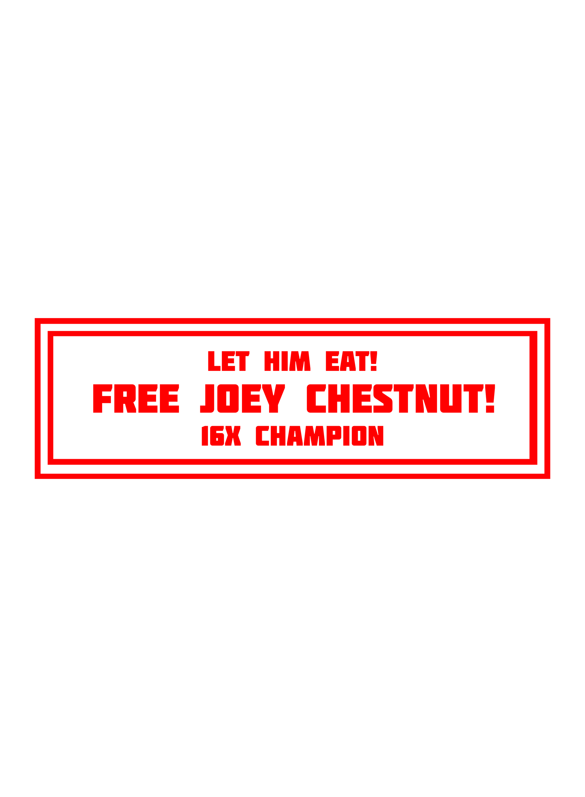 Let Him Eat!(Red) Ready To Press Dtf