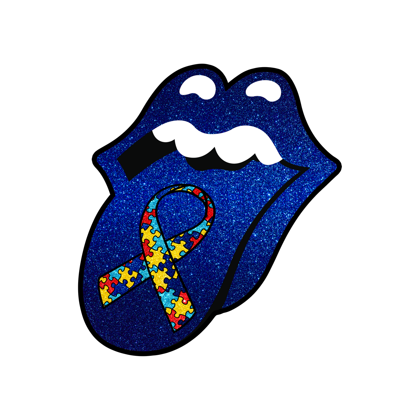 Austism Awareness Rolling Stones Ready To Press Dtf