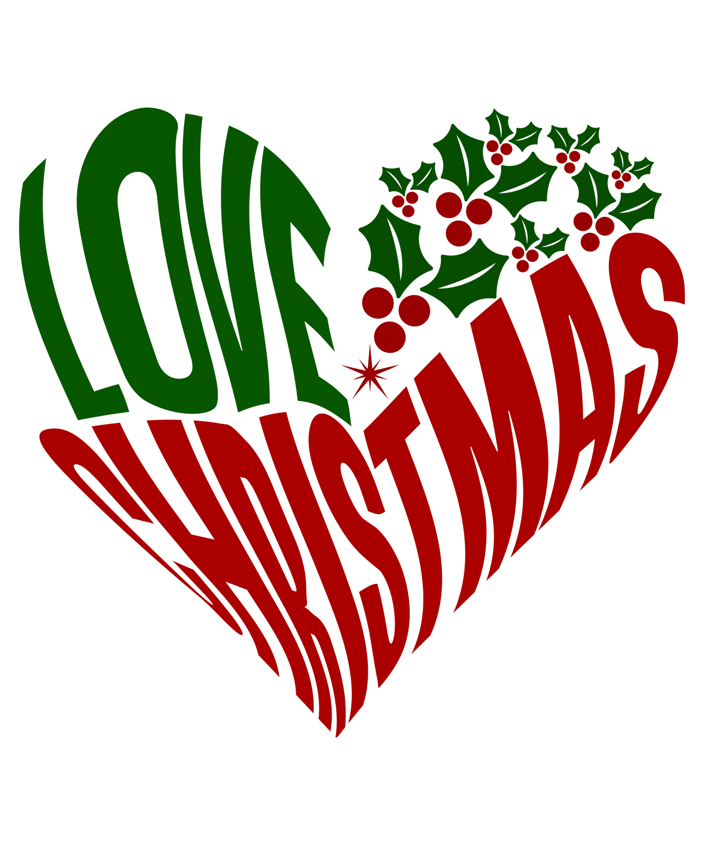 Love Christmas Ready To Press Dtf