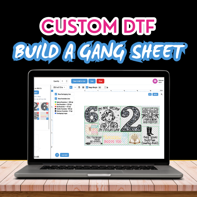 Custom DTF - Build a Gang Sheet – Iron Oaks Customs