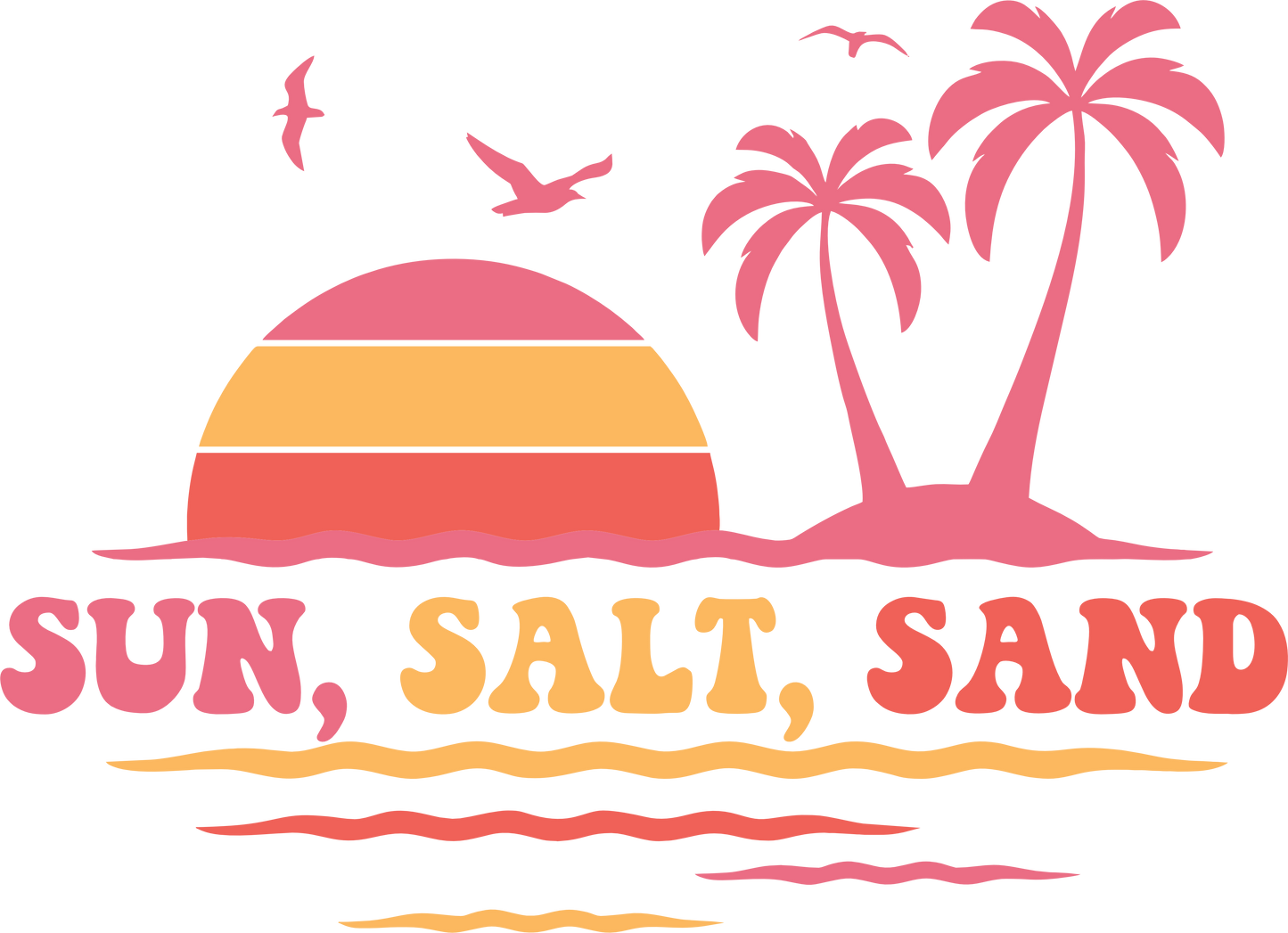 Sun Salt And Sand Ready To Press Dtf