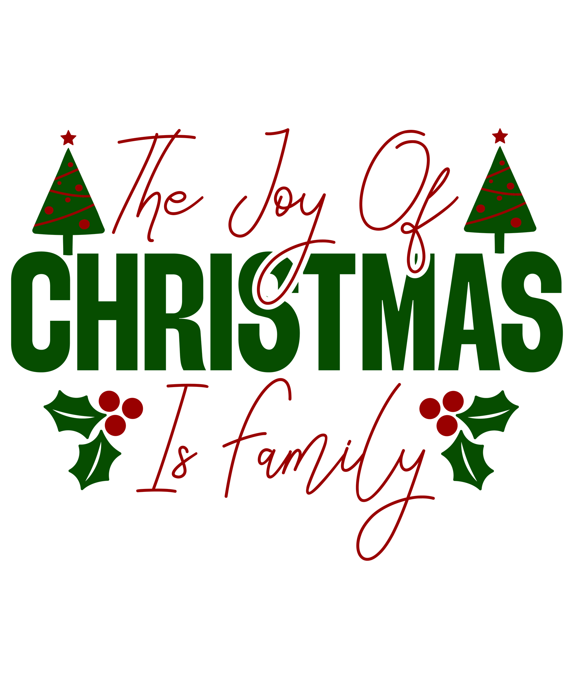 Joy Of Christmas Ready To Press Dtf