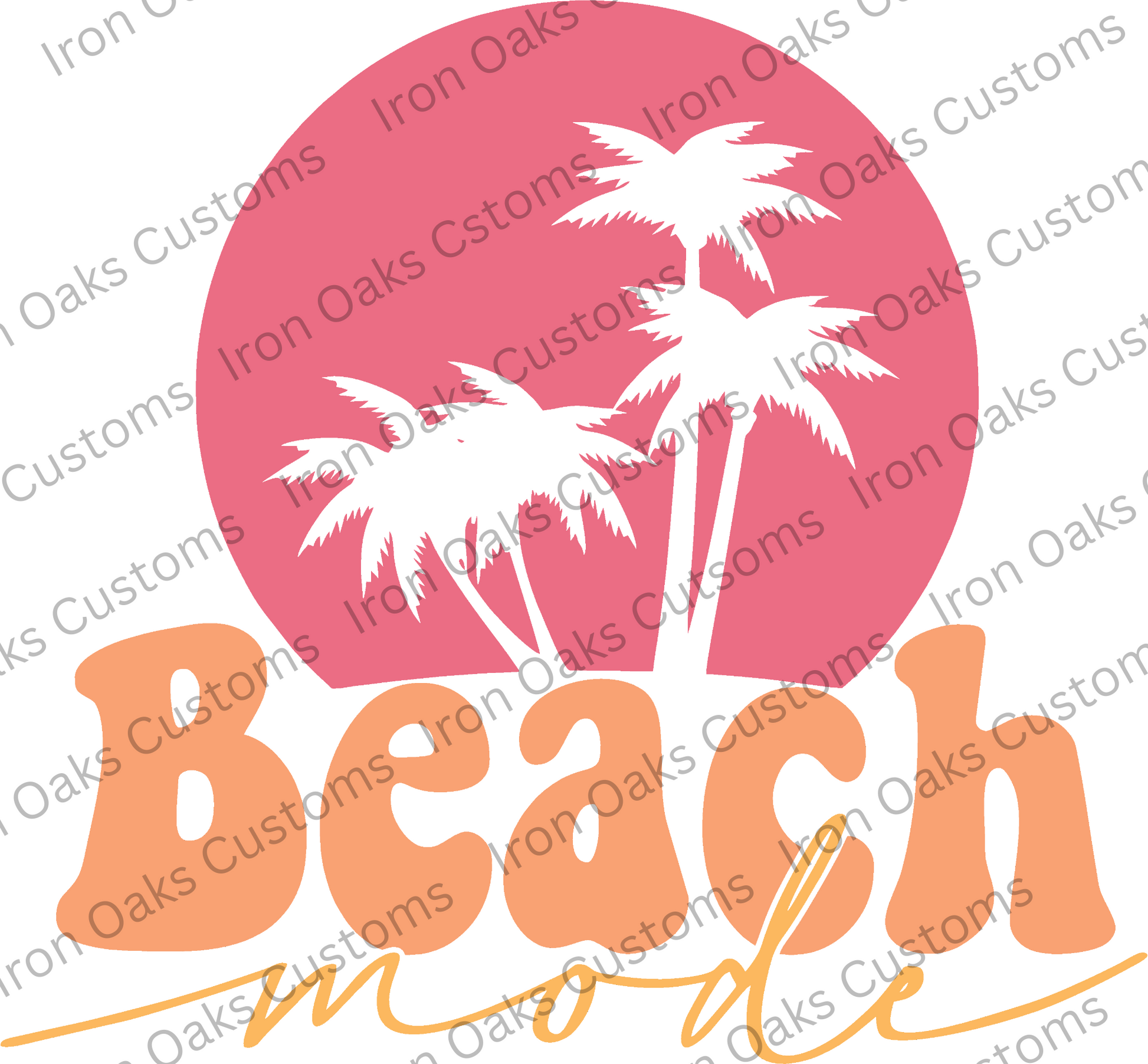 Beach Mode Ready to Press DTF