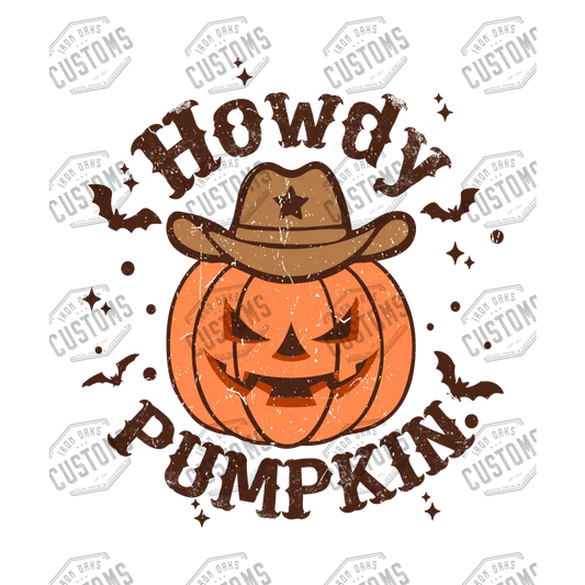 Howdy Pumpkin Ready To Press Dtf