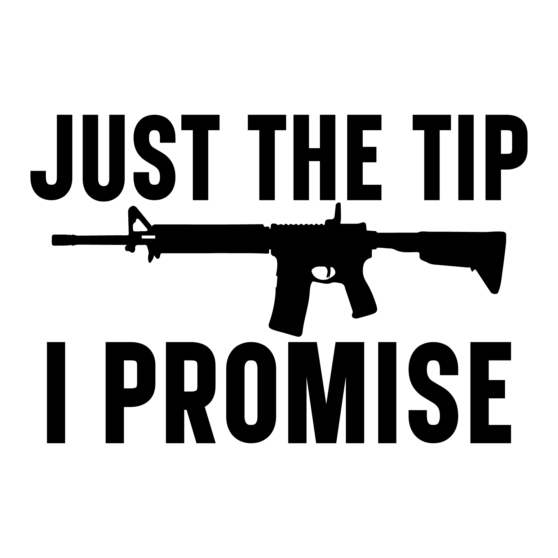 Just The Tip I Promise Ready To Press Dtf