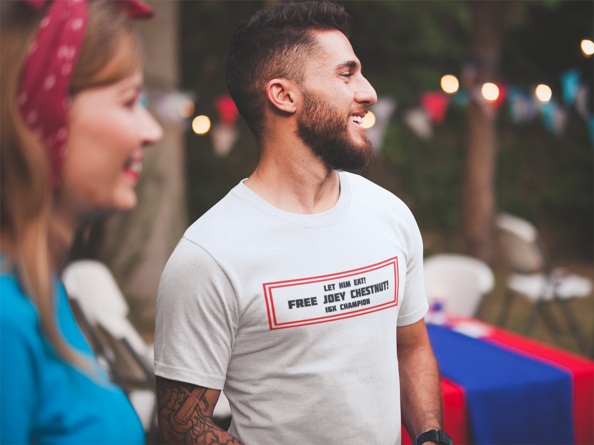 Let Him Eat! (Red And Black) Custom T-Shirt