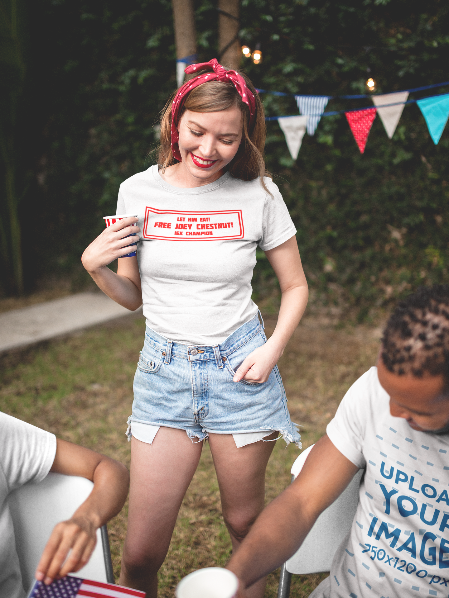 Let Him Eat! (Red) Custom T-Shirt