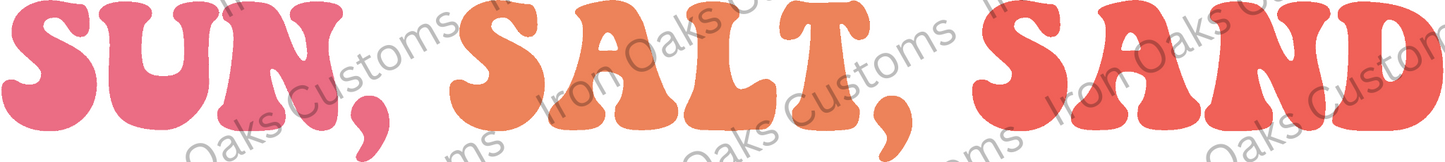 Sun Salt Sand Line Ready to Press DTF