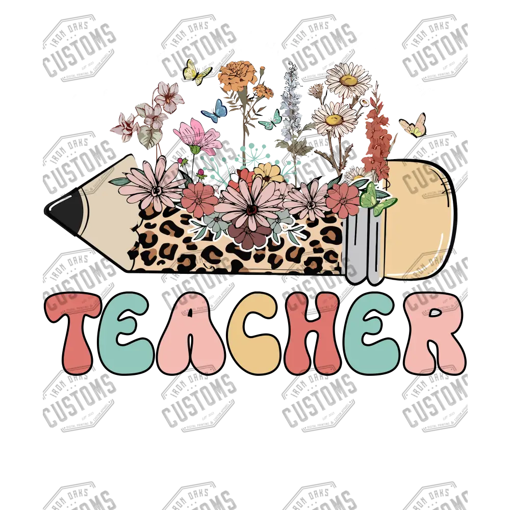 Teacher Teach Them Love V.2 Ready To Press Dtf