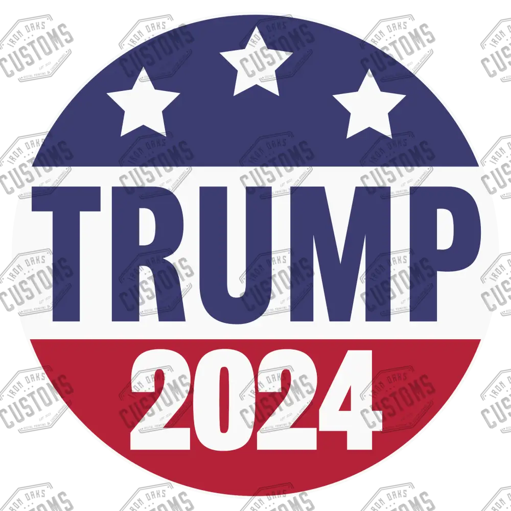 Trump 2024 Button Ready To Press Dtf