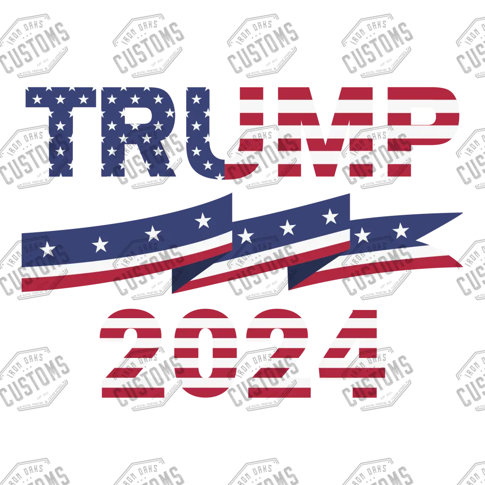 Trump 2024 Ribbon Ready To Press Dtf