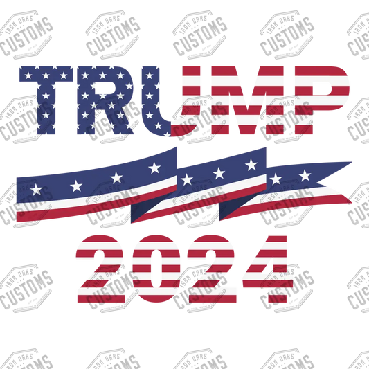 Trump 2024 Ribbon Ready To Press Dtf