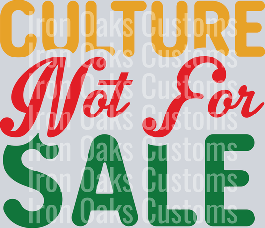 culture not for sale