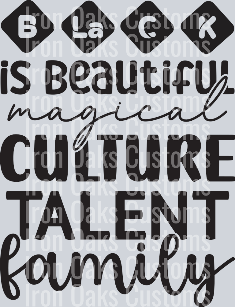 Black is beautiful magical culture talent family-01