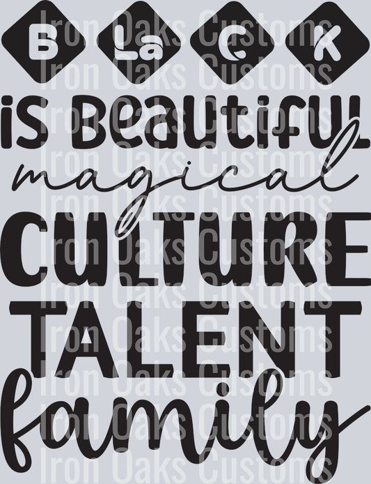 Black is beautiful magical culture talent family-01