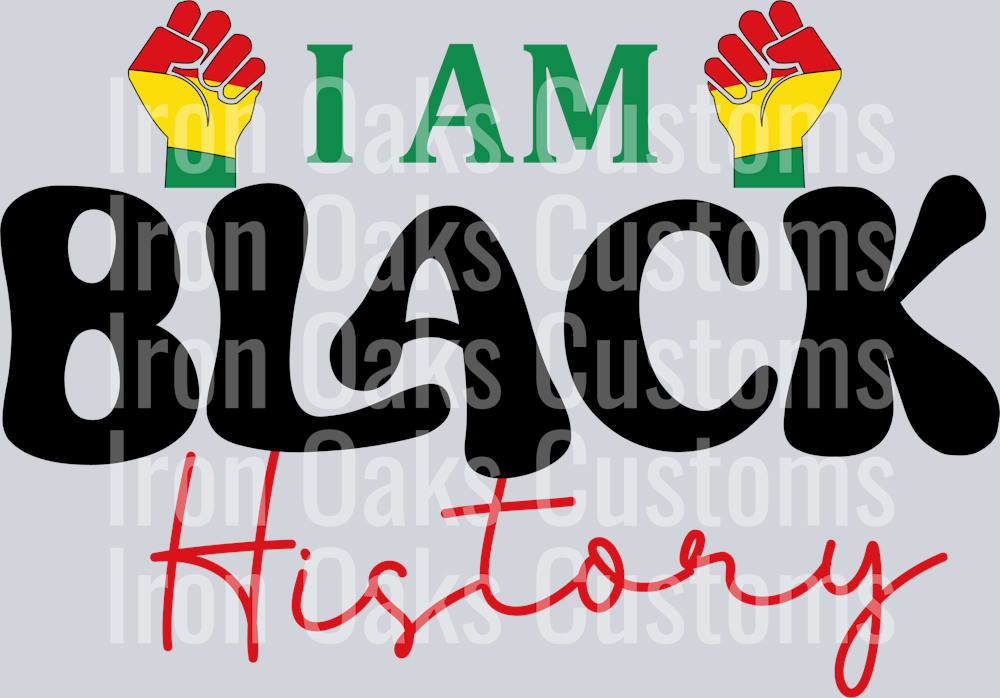 I am black history SVG
