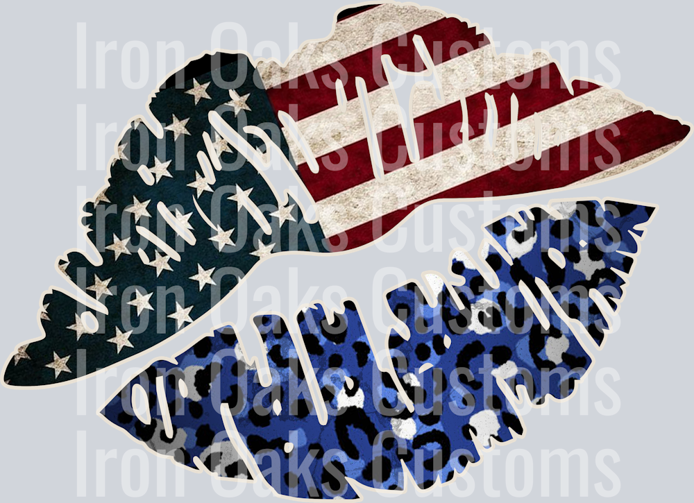 Retro Flag Lips_RTP-DTF-1027