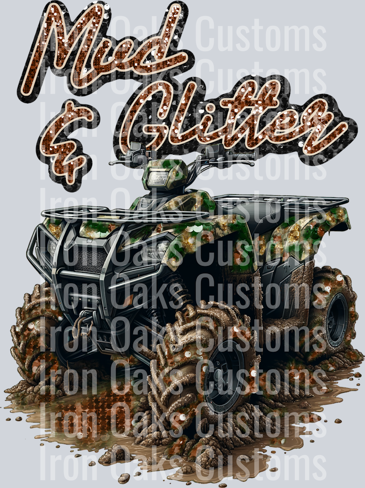 Four wheeler glitter mud