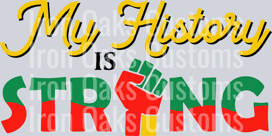 My history is strong SVG