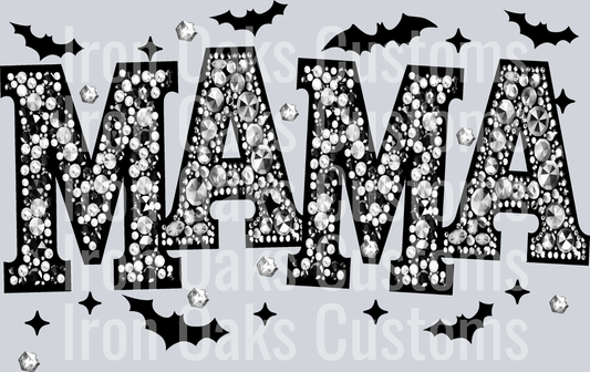 Mama rhinestone bats