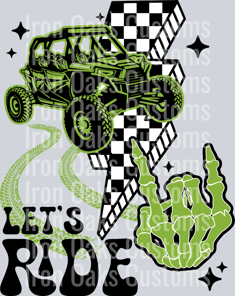 Let’s ride side-by-side green