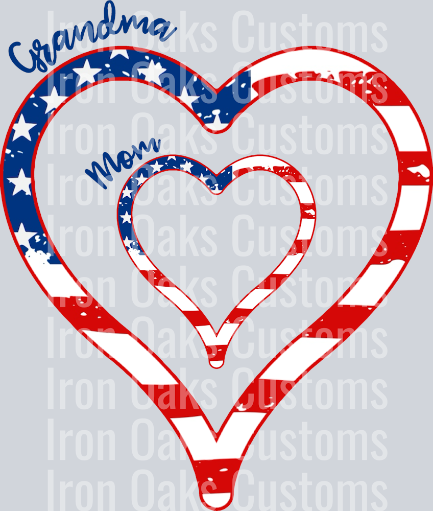 American heart grandma mom