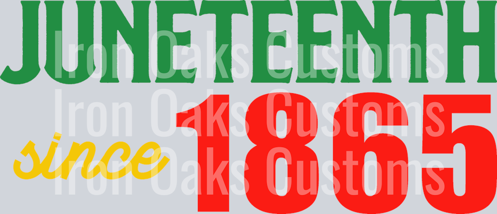 Juneteenth since 1865 SVG