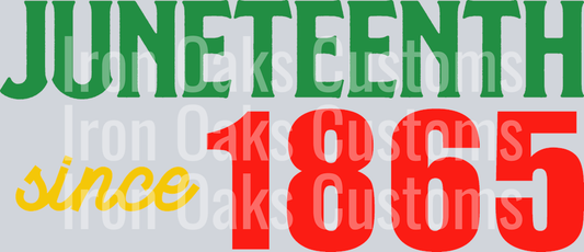 Juneteenth since 1865 SVG