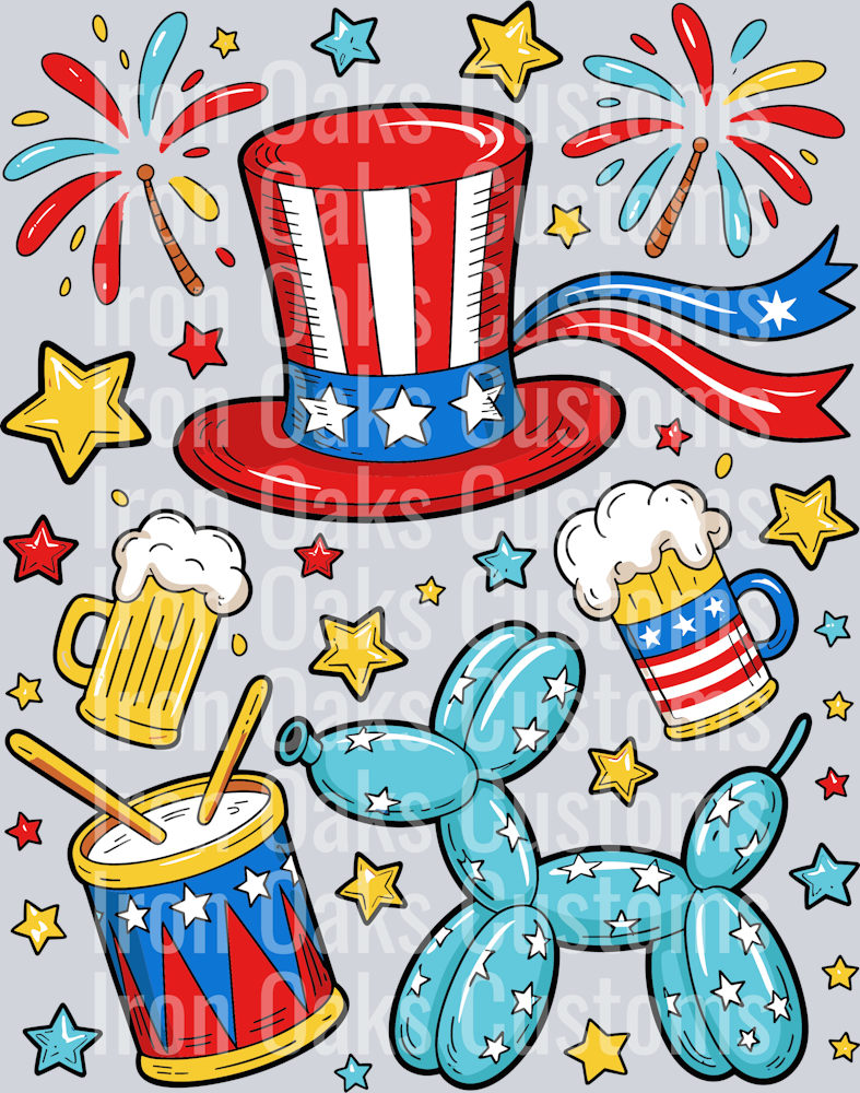 4th of July Balloon Dog