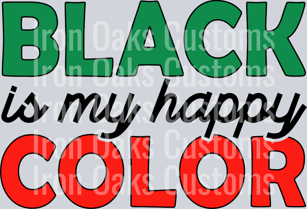 Black is my happy color SVG 2