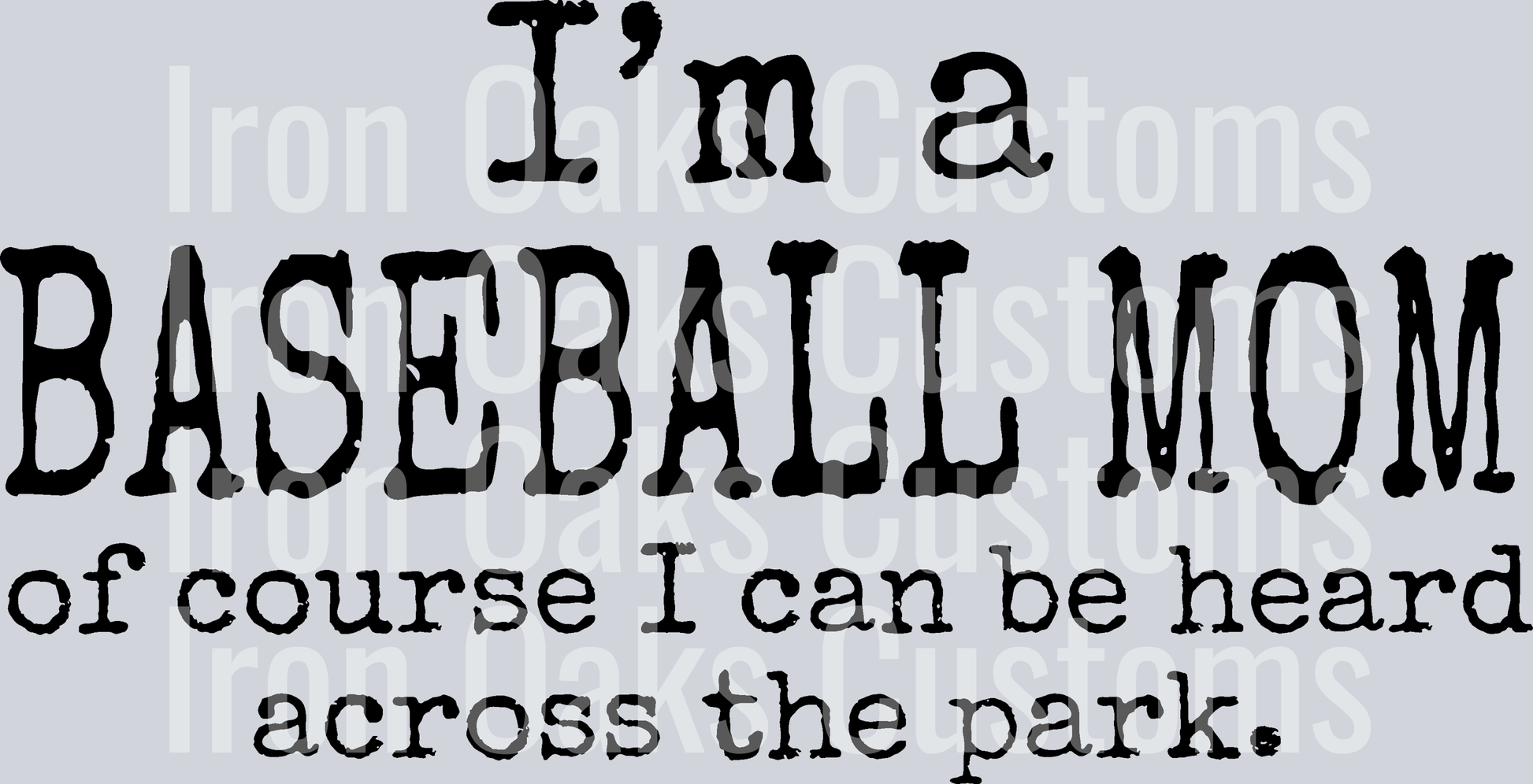 Baseball mom