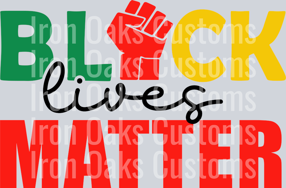 Black lives matter SVG