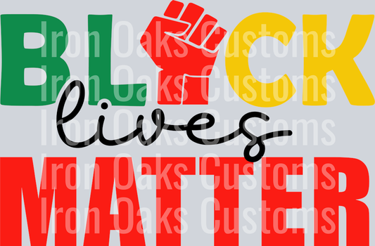 Black lives matter SVG